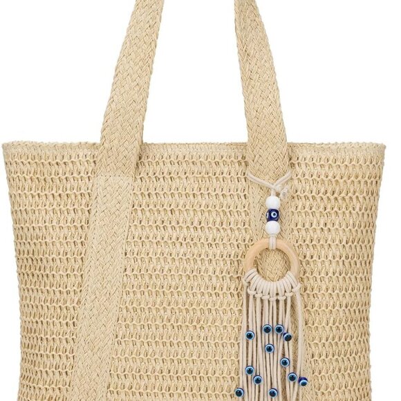 Jewelry - Summer Large Straw Bags For Women Travel Beach Totes Bag Woven Tote Handmade Sho